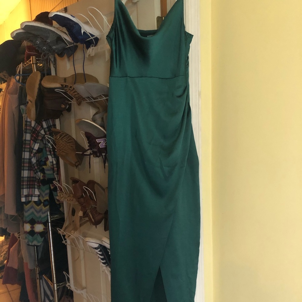 Nasty Gal cowl neck midi dress. Size 2.